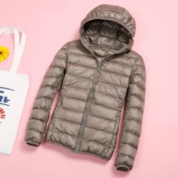 Light Down Jacket Women Inner Cloth Autumn Winter Slim Short Stand hooded Warm White Duck Down Coat Women Outerwear Plus Size