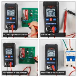Profesional Digital Multimeter AC DC NCV Smart Multimeters Multimetro Ohm Voltage Meter Auto Range 600V Electrician Tester