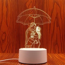3D LED Lamp Creative 3D LED Night Lights Novelty Illusion Night Lamp 3D Illusion Table Lamp For Home Christmas Decorative Light