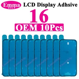 10pcs Waterproof Seal Sticker Back Cover Side For iPhone 16 Plus 15 Pro Max 14 17E Front LCD Display Adhesive Glue
