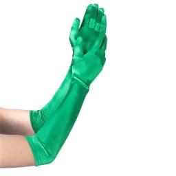 12 Color Longer Micro-reflective Satin Spandex Sunscreen Wedding Photo Party Bright Gloves Lady Aristocrat Graduation Mitten NV3