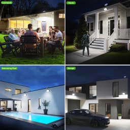 Solar Lights Outdoor with Motion Sensor Solar Flood Lights Waterproof Dusk to Dawn Solar Powered Security Spot Lights for Porch