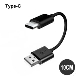 20/10cm Ultra Short USB Type C Cable 3A Male USB A to Male Type-C Data Wire Cord for Samsung Huawei Xiaomi Fast Charging Cable