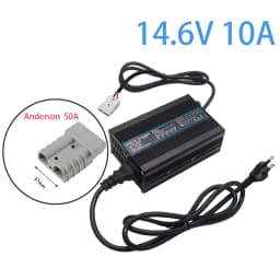 14.6V 10A Charger Smart Aluminum Case Is Suitable For 4S 12.8V Outdoor LiFePO4 Battery Electric Car Safe And Stable OHRIJA