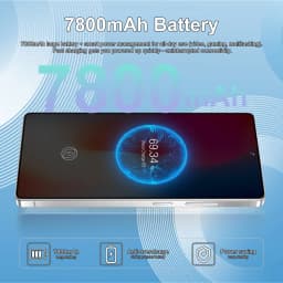 K-Touch Smartphone C27 ultra 5G Cell Phone 7.3 Inch 7800mAh Battery Mobile Phones Android Full Display 48MP Camera 22GB RAM 2TB ROM Face ID Unlocked Android 15 Cell Phone with FM Radio GPS