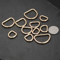 10pcs Metal D Ring Adjustable Half Rings Clasp Buckle for Belt Bags Backpacks Straps Shoes Cat Dog Collar DIY Bag Accessories