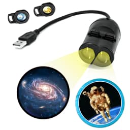 Double lens USB Galaxy Lamp Projector Led Newest Globe Star Moon Night Light for Home Decoration Room Decor Wall Lighting Gift