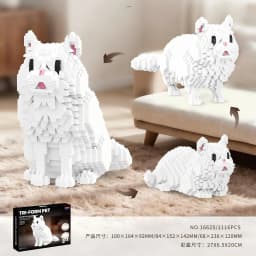 Dog Cat Micro Building Blocks Balody Animal Pets Beagle Ragdoll Tabby Cat Model Assembly Puzzle Mini Brick Figure Toy for Gift