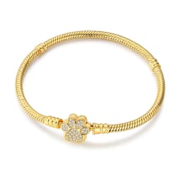 2026 Valentine New 925 Silver Pink Bow Full Diamond Bracelet Original 17-20CM Fit DIY Charm Women Birthday Jewelry Gifts