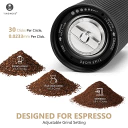 TIMEMORE C3 ESP PRO Coffee Grinder Foldable Handle Adjustable Grind Setting for Espresso to French Press Manual Coffee Grinder