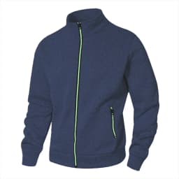 Spring Men's Lapel Sweater Zip Collar Cardigan Men's Casual Sweater Men's Clash of Colours Zip Top Jacket Jacket