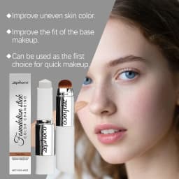 Color Changing Foundation Stick Blemish Cover Concealer Moisturizing Skin Brightening Invisible Pores High Coverage Makeup Base