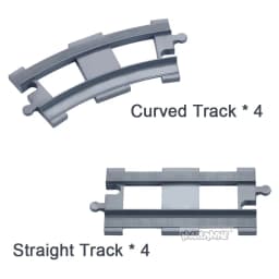Marumine MOC Block Train Straight Curved Track Crossover Parts Railway Switch Big Size Building Bricks City View Accessories