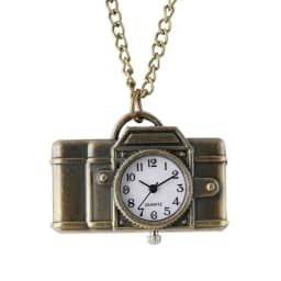 Antique Bronze Cute Lovely Vintage Key Shape Quartz Pocket Watch Buckle Necklace Gift Wall Chart FOB Pendant Clock Collectibles