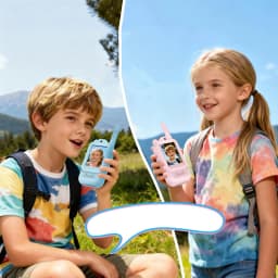 Kids Walkie Talkies with Video 2 Pack Rechargeable Kids Video Walkie Talkies Christmas Birthday Gifts for Boys and Girls