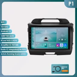 Hizpo 2 Din Android Auto Radio For KIA Sportage 3 2010-2016 2015 Carplay 4G Car Multimedia GPS 2din Autoradio WIFI RDS DSP 4G BT