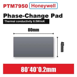 100% Honeywell- PTM7950 0.25mm Thermal Pad 8.5 W/mk Phase Change Silicone Pad Laptop CPU GPU Thermal Conductive Paste Grease