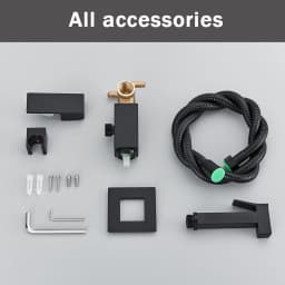 Rozin Black Bidet Faucets Wall Mounted Bathroom Shower Tap Bidet Toilet Sprayer Bidet toilet Washer Mixer Faucet
