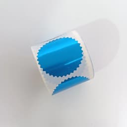50mm Gear Sticker Concave Convex Printing Metallic Glossy Embossing Stamp Sticker Gift Package Sealing Sticker Scrapbook Sticker