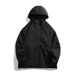 2027 Men Hooded Jacket Men Bomber Jacket Mens Windbreakers Zipper Coats Spring Autumn Loose Cargo Jacket Men Casual Sportswear
