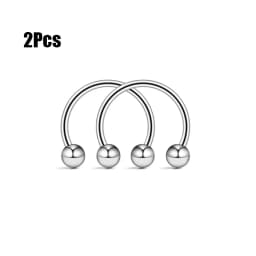 Punk C Shape Steel Nose Ring Horseshoe Lip Ring puncture Hook Clip Earrings Septum No Allergic Body Piercing Jewelry Nose Rings