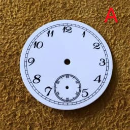 NEW Enamel Watch Dial 37MM 6 o'clock Seconds Dial Plate For ETA 6498/ST3621 manual mechanical movement Watch Repair Accessories