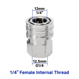 Pressure Washer Coupler 1/4 Inch Stainless Steel Quick Connect Fittings Male Female Accessories With Internal External Thread