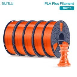 SUNLU 5KG PLAPLUS Filament 1.75MM Neatly Arranged No Knots No Bubble Eco-Friendly Non-Toxic Odorless Bright Color Good Toughness