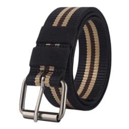 Men's Casual Canvas Belt - Pin Buckle Canvas Strap, Durable and Sturdy Trouser Belt
