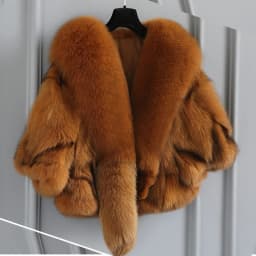Natural Fox Fur Jacket Shawls Real Fox Fur Jacket Women Winter Natural Fur Vest Fashion Short Coat Shawl Temperament