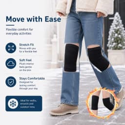 1/2/3PCS Thickened Warm Knee Sleeves Winter Adjustable Cold Proof Daily Use Knee Pads Two Layer Thermal Jogging Knee Protector