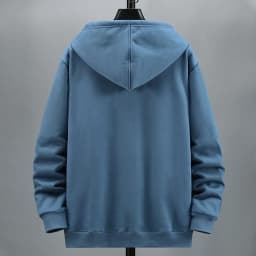 2024 Men Zip Oversized Hoodie Plus Sized Fleece Hood Long Sleeve Top Male Sweatshirt Zipper Loose Baggy Big Size Plus Large 12XL