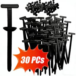 Universal Car Nylon Cable Tie Buckles Heavy Duty Self-Locking Zip Ties Holder with Pin Button Fasteners Car UV Resistant Ties