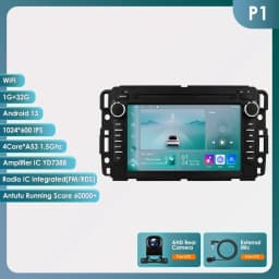 Android Car Radio Stereo for Chevrolet Silverado GMC Sierra Impala Traverse Avalanche Express Yukon Acadia Savana GPS Multimedia