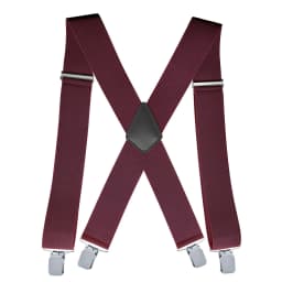 Heavy Duty Big Size Suspenders for Men Work Outdoor 2 Inch Wide X Back 4 Strong Clips Adjustable Elastic Trouser Braces Straps