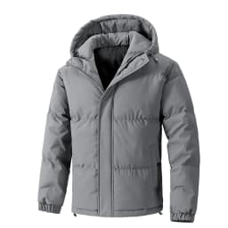 8XL Winter Men's Parkas Solid Premium Hooded Puffer Plus Size Loose Fit Coat Warm Padded Cotton Outerwear Thick Jacket