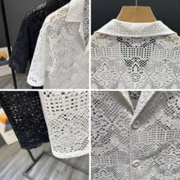 Vintage Ice Silk Lace Shirts For Men Sexy Lace Breathable Hollow Out Tops Summer Fashion Cuban Collar Short Sleeved Shirt Male