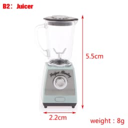 :12 Dollhouse Miniature Juice Machine Cup Set Coffee Machine Mixer Machine Model Kitchen Doll Electrical Appliance Model Toys