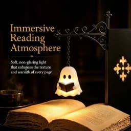 Mini Vintage Library Lantern Book Nook Light,Gothic Bookshelf Decor w/Warm Glow,Desk Accent Lamp,Reading Room Home Office,Gift