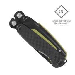 SOG 5 In 1 Aegis MT Mini Tactical Multi-tool Pliers Portable Ultralight EDC Pocket Gear With Precision Cutting Pliers Folding Knife Wire Cutter Tweezers Bottle Opener For Electrician Repair Camping Fishing DIY Small Outdoor Survival Multifunctional Tools