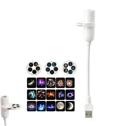 2-in-1 Night Light And Star Projector USB Starry Sky Projector Lamp with Clear Image Adjustable Brightness Touch Control Lamp
