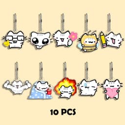 Funny Cat Character Keychain Student Gift Bag Women's Bag Cute Things Gift For Best Friends Wholesale Gifts Kitty