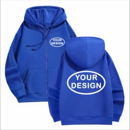 Customize Your Logo Zipper Sweatshirt For Men And Women Loose Casual Fashionable Long Sleeved Sportswear Personalized Embroidery
