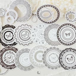 20 pcs Lace Frame Sticker Pack Diary Album hand made Collage Decorative Scrapbook material Journal Creative Stationery Supplies