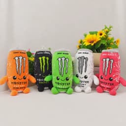 Monster Energy Drink Can Plush Toy - Cute Soft Cartoon Stuffed Doll Home Decor & Gift for Fans Friends - New Plushie Figure