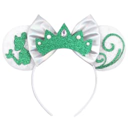 Princess and Frog Themed Mouse Ears Headbands Women Party Hair Accessories Bird DIY Headband for Girls Kids Sequins Bow Hairband