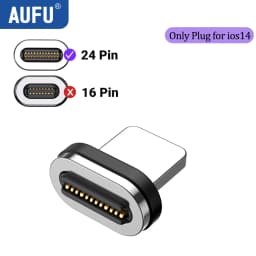 AUFU 240W Magnetic USB C Adapter Fast Charging Type C to USB C USB4 Connector 40Gbps 8K60Hz for Thunderbolt 4 3 iPhone16 Macbook