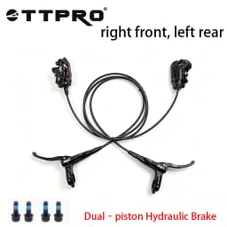 TTPRO MT200 Double Piston Hydraulic Disc Brake Set, Mountain Bike Hydraulic Disc Brake, MTB Hydraulic Brake