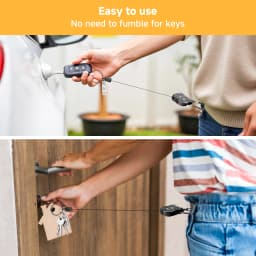 GITFOS Retractable Keychain with Phone Clip and Retractable Rope Key Ring