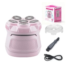 Upgraded Head Shaver for Bald Men, Cordless Electric Razor, 6 Dual Track Rotary Blades, Waterproof Wet/Dry, Men's Rotary Shaver